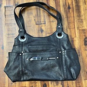 Tyler Rodman black leather purse